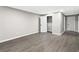Basement featuring closet and wood-look flooring at 4745 Masters Ct, Duluth, GA 30096