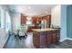 Well-equipped kitchen with stainless steel appliances, ample cabinets, and a center island with seating at 108 Spring View Br, Dallas, GA 30157
