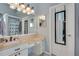 Cozy bathroom with vanity, drawers, mirrors, sink and fixtures at 2429 Brookgreen Nw Commons, Kennesaw, GA 30144