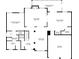 Detailed floor plan showcasing the layout of the first floor including the primary bedroom and eat-in kitchen at 2429 Brookgreen Nw Commons, Kennesaw, GA 30144