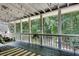 Inviting screened porch with string lights offering serene views of lush greenery at 2429 Brookgreen Nw Commons, Kennesaw, GA 30144