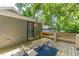 Charming back porch, perfect for outdoor dining and relaxation with surrounding greenery at 299 Fletcher Sw St, Atlanta, GA 30315