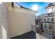 Relax on this balcony with black metal railings and neighborhood views at 280 Briscoe Way # 38, Alpharetta, GA 30009