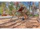 Community playground featuring a fun wooden playset, perfect for to enjoy outdoor activities at 1446 Chadwick Ridge Ct, Lawrenceville, GA 30043