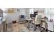 Bright office space with neutral walls and a colorful area rug at 1539 School House Run, Dacula, GA 30019