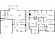 Detailed floor plans displaying home's layout with bedrooms, living areas, and kitchen at 1530 Parkside Village Dr, Cumming, GA 30040
