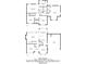 Floor plans for the first and second floors of the home at 3604 Cameron Hills Pl, Ellenwood, GA 30294