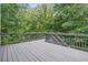 An expansive wood deck offers stunning nature views, perfect for outdoor living at 3688 Eagles Beek Cir, Lithonia, GA 30038