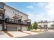 Townhome exterior featuring attached garage and covered rear balcony at 1190 Buice Lake Pkwy, Acworth, GA 30102