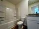 Full bathroom with a tub and granite countertops at 1911 Victoria Way # 117, Conyers, GA 30013