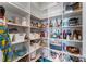 Spacious pantry featuring ample shelving for organized storage of food and kitchen items at 323 S Esplanade, Alpharetta, GA 30009