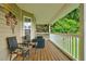 Inviting front porch with stylish seating, ideal for enjoying the outdoor views and relaxing moments at 1137 Eagles Nest Cir, Carrollton, GA 30116