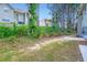 A treed backyard featuring lush greenery in a home's well maintained outdoor space at 3677 Trillium Forest Dr, Snellville, GA 30039