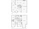 Detailed floor plan showcasing the layout of both floors, with measurements for each room at 3677 Trillium Forest Dr, Snellville, GA 30039