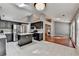 Open kitchen layout with stainless steel appliances and an island at 3625 Ennfield Lane Ln, Duluth, GA 30096