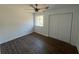 Cozy bedroom with wood laminate flooring, natural light and a double door closet at 3417 Hollow Tree Dr, Decatur, GA 30034