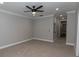 Neutral bedroom featuring carpet, ceiling fan, recessed lighting, and white trim at 1174 Donnelly Sw Ave, Atlanta, GA 30310