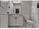 Cozy bathroom with vanity, toilet and unicorn shower curtain at 3415 Crop Corner Rd, Suwanee, GA 30024