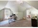 Attic bedroom featuring light-colored walls, carpet, a window, and natural light at 1079 Angel Ln, Powder Springs, GA 30127