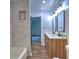 Bathroom vanity with double sinks and modern fixtures at 2540 Rocky Springs Dr, Marietta, GA 30062