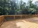 Deck with stained wood and great views of the backyard and surrounding trees at 2540 Rocky Springs Dr, Marietta, GA 30062