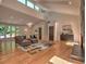 Bright living room with hardwood floors, skylights, and comfortable seating area at 2540 Rocky Springs Dr, Marietta, GA 30062