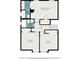 Floor plan of the home's three bedrooms, hall, and three bathrooms at 1621 Northlake Springs Ct, Decatur, GA 30033