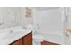 Bathroom featuring a sink, toilet, and shower/tub at 1795 Waterside Nw Dr, Kennesaw, GA 30152