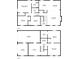 Detailed floorplans showcasing spacious layouts, including bedrooms, bathrooms, kitchen, garages, and living areas at 450 Ledbetter Rd, Villa Rica, GA 30180
