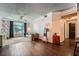 Relaxing living room with hardwood floors and colorful patterned curtains at 955 Juniper Ne St # 4127, Atlanta, GA 30309