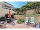 Private patio with seating, perfect for outdoor dining and relaxation at 955 Juniper Ne St # 4127, Atlanta, GA 30309