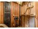 Unfinished basement with exposed wooden beams and pipes for updating the home's system at 1737 Fontaine Dr, Jonesboro, GA 30236