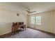 Bedroom with desk by the window and overhead fan at 1737 Fontaine Dr, Jonesboro, GA 30236