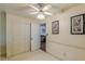 The dining area showcases a closet for storage with neutral walls and carpeted floors at 1737 Fontaine Dr, Jonesboro, GA 30236