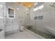 Elegant bathroom with marble tiling, glass shower, and modern fixtures at 1060 Mcdaniel Sw St, Atlanta, GA 30310