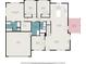 Detailed floor plan showcasing layout of bedrooms, living spaces, and garage at 301 Retreat Way, Carrollton, GA 30116