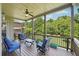 Tranquil screened-in deck ideal for entertaining or unwinding, offering backyard views and a gentle breeze at 6415 Yellow Birch St, Cumming, GA 30040