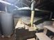 View of basement with water heater and beams in need of repair at 1457 Richland Road Southwest Sw Rd, Atlanta, GA 30310
