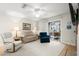 The living room features carpeted floor, neutral walls, and sliding glass doors to the outside at 620 Granville Ct, Sandy Springs, GA 30328