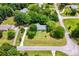 Beautiful aerial view showcasing the property's expansive yard and neighborhood at 41 Ridgewood Cir, Mcdonough, GA 30252