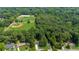Aerial view showcasing the home's proximity to the baseball field and the abundance of mature trees at 1718 Cahoon Sw St, Atlanta, GA 30310