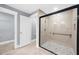 Updated bathroom featuring a spacious glass enclosed shower at 1718 Cahoon Sw St, Atlanta, GA 30310