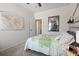 Charming bedroom with a map, train picture, and bed with aviation themed accents at 48 Calla Dr, Douglasville, GA 30134