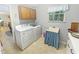 Practical laundry area features appliances and storage near the kitchen at 2251 Stag Run Run, Suwanee, GA 30024