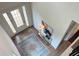 Open foyer with french doors, stylish rug, modern decor, and plenty of natural light at 1025 Liberty Springs Dr, Woodstock, GA 30188