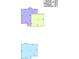 Skematic floorplan of both levels with area measurements at 2105 Windy Oak Ct, Lithia Springs, GA 30122
