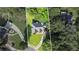 Areal view of home on a large lot with lush landscaping at 2709 Gentry Dr, Douglasville, GA 30135