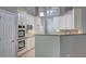 This kitchen features white cabinetry, granite countertops, and stainless steel appliances at 490 Grand Teton Cir, Fayetteville, GA 30215