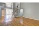 Spacious living room featuring hardwood floors and a staircase at 490 Grand Teton Cir, Fayetteville, GA 30215