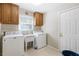 Laundry room with sink and storage cabinets at 1051 Rock Springs Rd, Lawrenceville, GA 30043